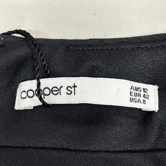 Cooper St Life of the Party Black Shift Dress Size 8 High Neck Pockets Retro - Picture 8 of 13